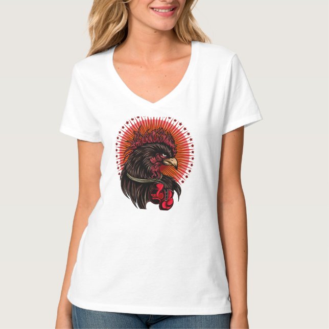 Boxing Rooster T-Shirt (Front)