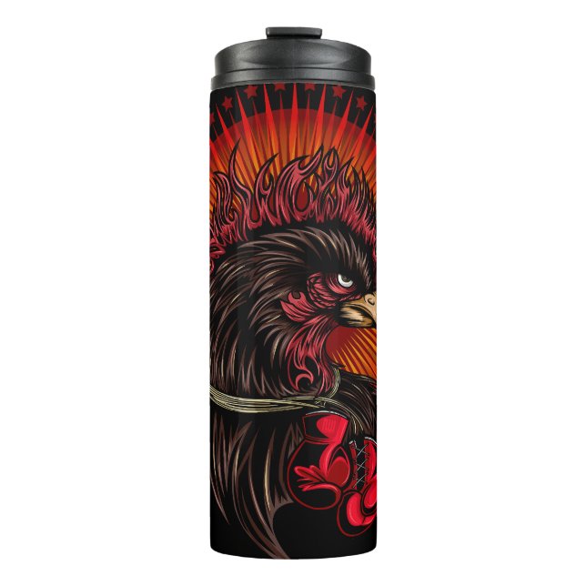Boxing Rooster Thermal Tumbler (Front)