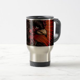 Boxing Rooster Travel Mug