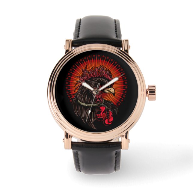 Boxing Rooster Watch (Front)