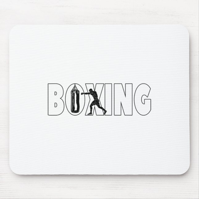 Boxing Sandbag Boxer For Men Boys  Mouse Mat (Front)