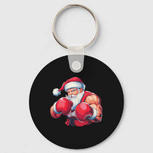 Boxing Santa Claus Boxer Boxing Christmas Boxer Xm Key Ring