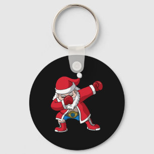 Boxing Santa Claus Boxer Boxing Christmas Men Boys Key Ring