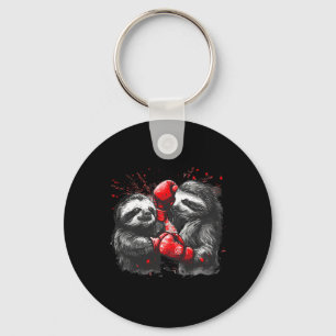 Boxing Sloth With Boxing Gloves Kickboxing Funny B Key Ring