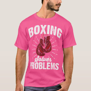 Boxing Solves Problems Without Hurting I Boxer Men T-Shirt