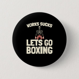Boxing Sparring - Gloves Fighter Boxer  6 Cm Round Badge