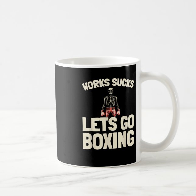 Boxing Sparring - Gloves Fighter Boxer  Coffee Mug (Right)