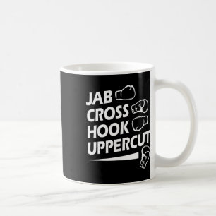 Boxing Sport Jab Cross Hook Uppercut Boxer Birthda Coffee Mug