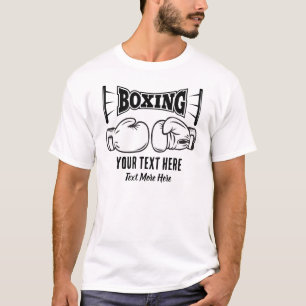 Boxing Sport Power and Fighting Design T-Shirt