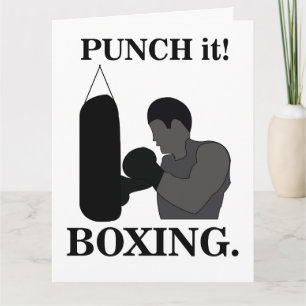 Boxing Sport Punch It Boxing Card