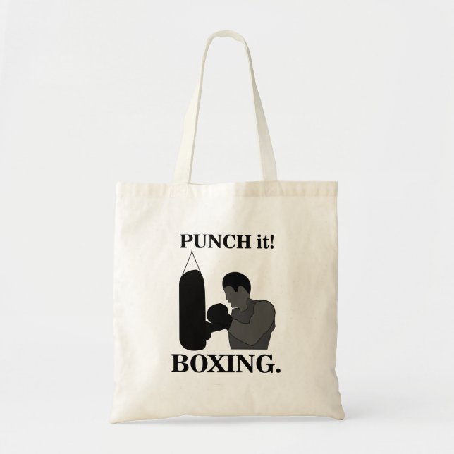 Boxing Sport Punch It Boxing Tote Bag (Front)