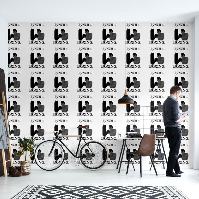 Boxing Sport Punch It Boxing Wallpaper (Living Room)