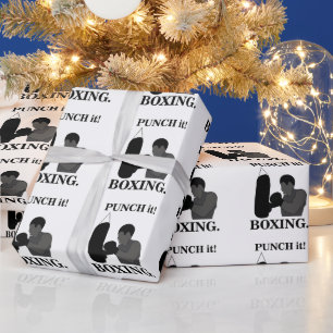 Boxing Sport Punch It Wrapping Paper