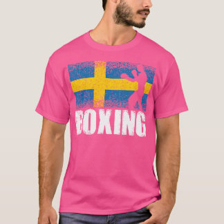 Boxing Sport Sweden Flag Swedish Boxer T-Shirt