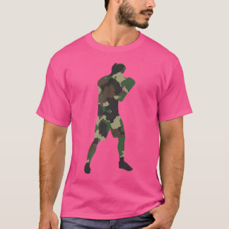 Boxing Sports Fighter Boxer Camouflage Art T-Shirt