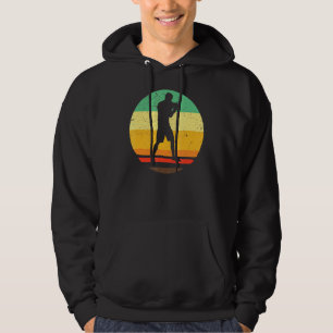 Boxing Sports Or Mma Fighter Boxer Retro Vintage A Hoodie