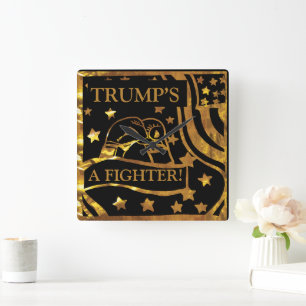 BOXING SQUARE WALL CLOCK