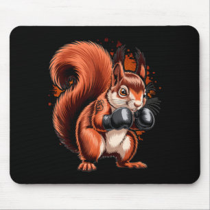 Boxing Squirrel Boxer Gloves Kickboxing MMA Mouse Mat