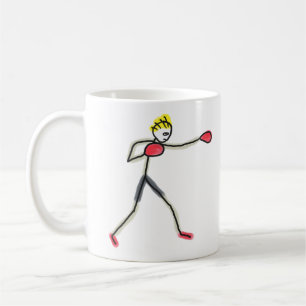 Boxing Stickman Coffee Mug