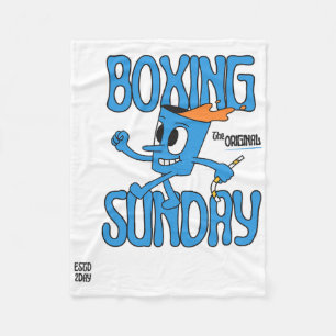Boxing Sunday Knockout Punch Heavyweight Champion Fleece Blanket