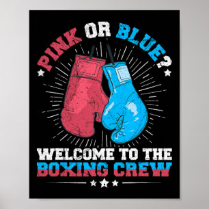 Boxing Themed Gender Reveal Party Quote For A Boxi Poster