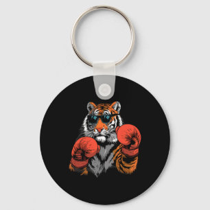 Boxing Tiger Lover Boxing Gloves Kickboxing Funny Key Ring