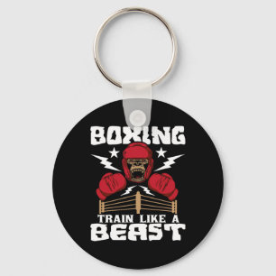 Boxing Train Like A Beast - Kickboxing Kickboxer G Key Ring