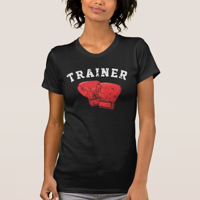 Boxing Trainer Boxer Personal Coach Box Training T-Shirt (Front)