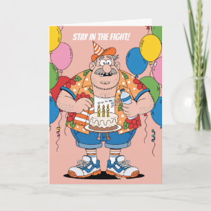 Boxing Trainer Corner Man Birthday Design Card