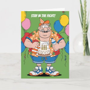 Boxing Trainer Corner Man Birthday Design Card