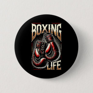 Boxing Training Resilence For Athletic Boxer Life 6 Cm Round Badge
