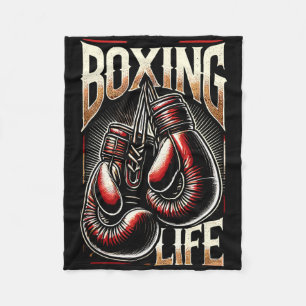 Boxing Training Resilence For Athletic Boxer Life Fleece Blanket