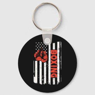 Boxing Usa Flag Mma Fighter Kickboxing Boxing For  Key Ring