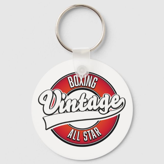 Boxing Vintage All star logo Key Ring (Front)