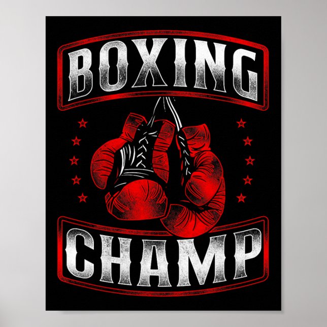 Boxing Vintage Boxing Champ  Poster (Front)