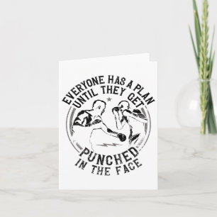 Boxing Vintage Everyone Has A Plan Until They Get Card