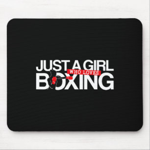 Boxing Vintage Just A Girl Who Loves Boxing Mouse Mat