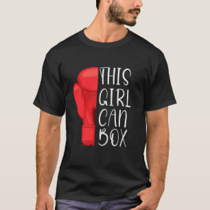 Boxing Women Boxer Fighter Boxing Gloves Sparring  T-Shirt