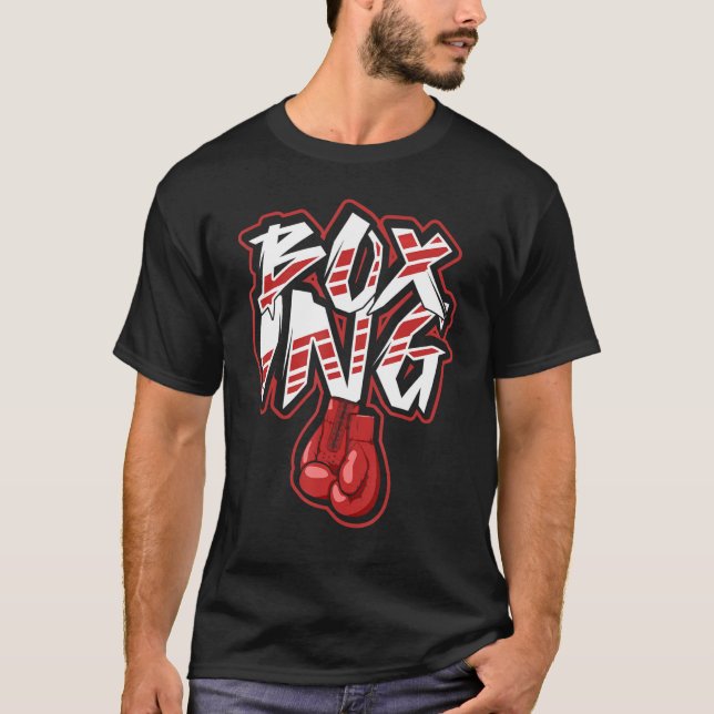 Boxing Workout Gym Boxer Champion 4 T-Shirt (Front)