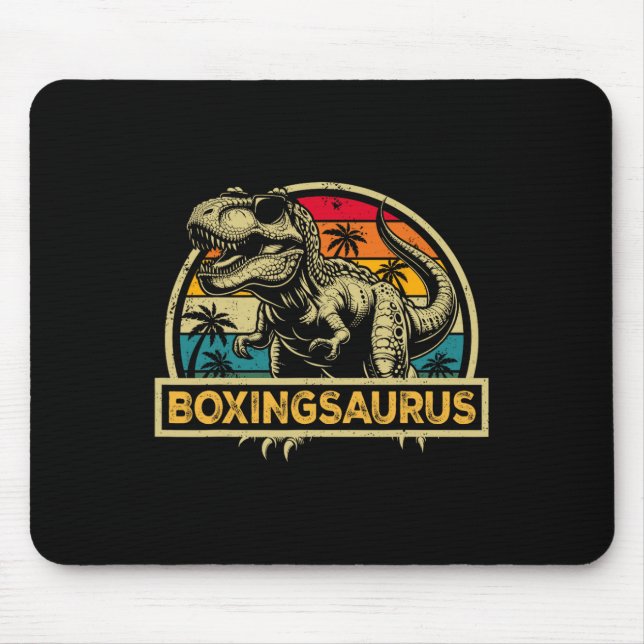 Boxingsaurus T Rex Dinosaur Boxing Saurus Family M Mouse Mat (Front)