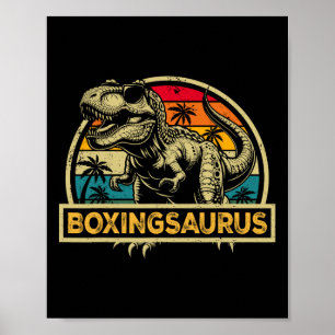 Boxingsaurus T Rex Dinosaur Boxing Saurus Family M Poster