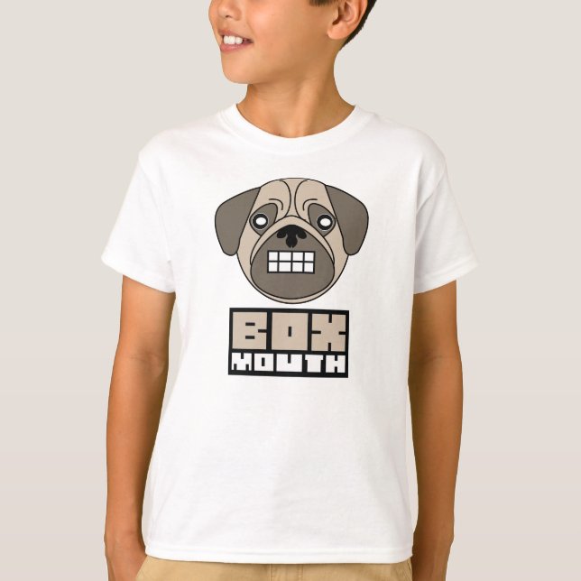 Boxmouth Pug Dog T-Shirt (Front)