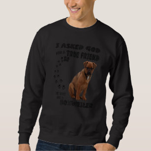 Boxweiler Quote Mum Box Rotty Dad Print Boxer Rott Sweatshirt