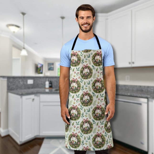 Boxwood Easter Wreath Pink Bow with Egg Apron (Creator Uploaded)