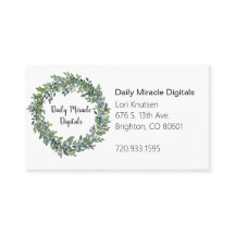 Boxwood Wreath Business Card