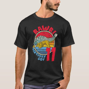 Boy 11th Birthday I Rawr! Ankylosaurus I Family Ma T-Shirt