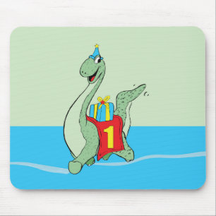 Boy, 1st Birthday Dinosaur Mouse Mat