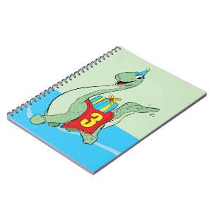 Boy, 3rd Birthday Dinosaur Notebook
