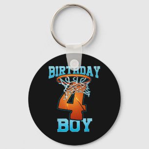 Boy 4 Years Old Gifts 5th Birthday Bysketbyll Pers Key Ring