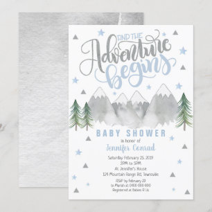 Boy Adventure Baby Shower Invitation